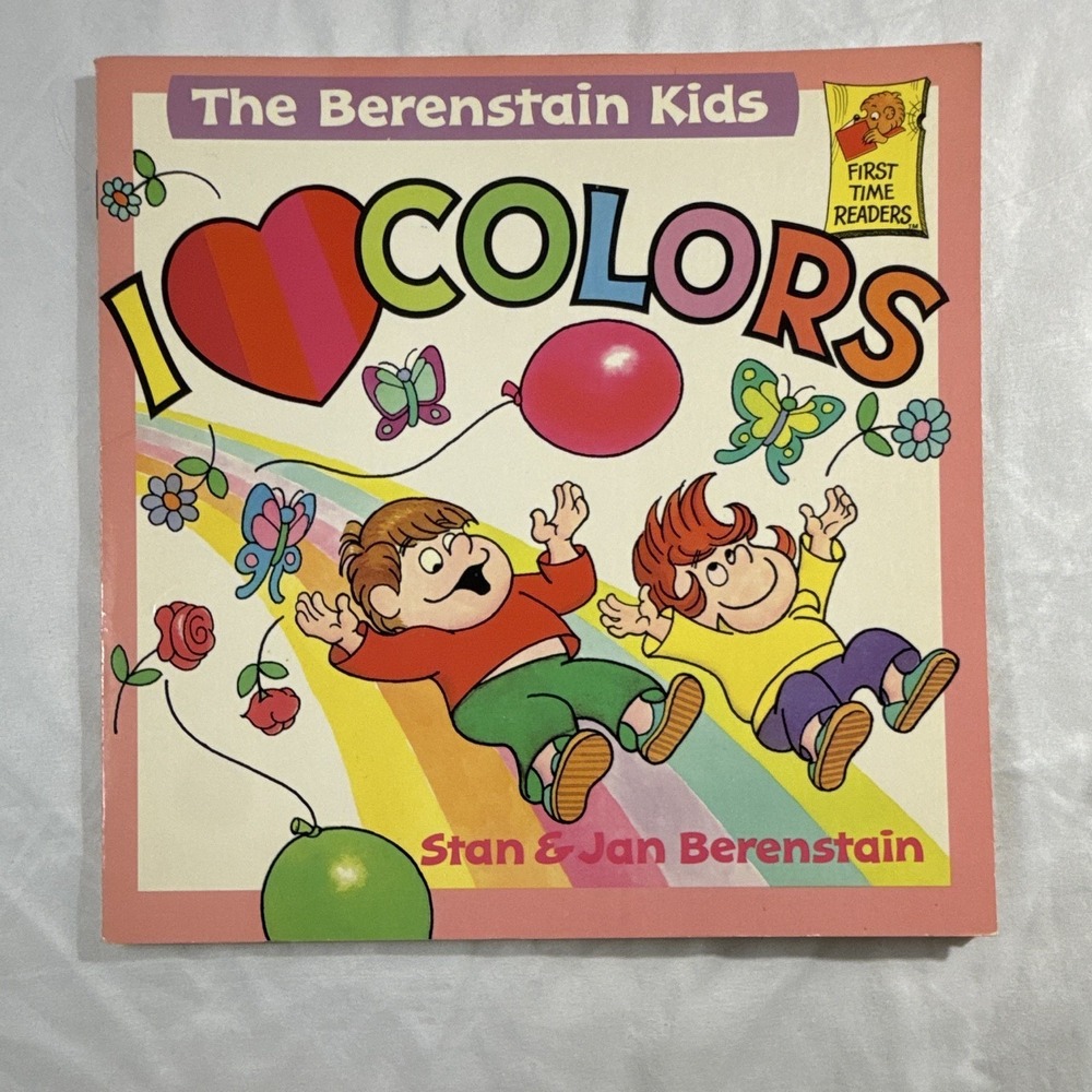 The Berenstain Kids I Love Colors Vintage 1987 First Time Readers Paperback Book